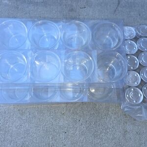 Clear Plastic Sample Containers Pack - Clear